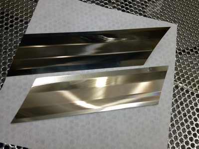 2 Nickel-shims for roller-embossing